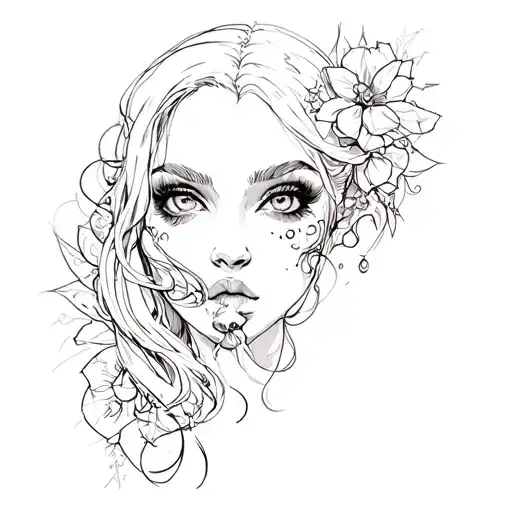 whore tattoo design idea