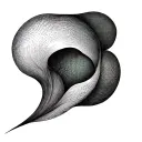 halftone illusion  tattoo design idea