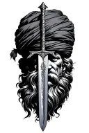 ranjit singh sword tattoo design idea
