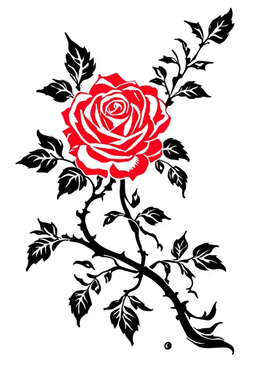 rose climbing vine tattoo tattoo design idea