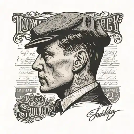 Tommy Shelby quote written tattoo design idea