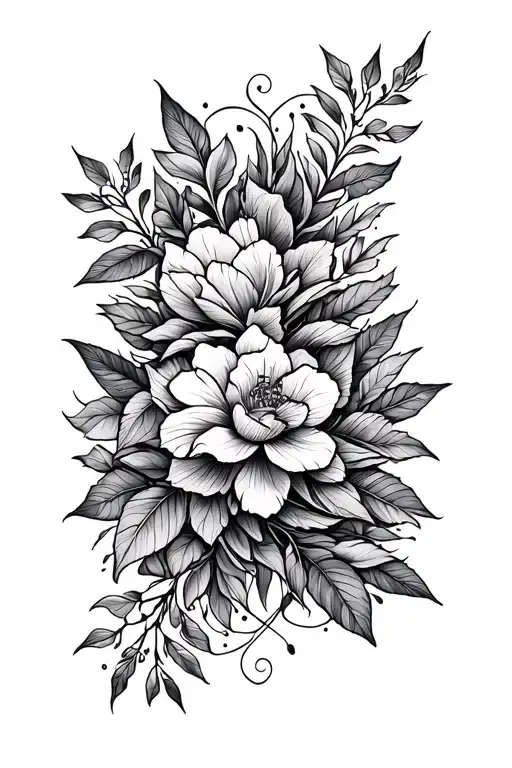 🌿 Tattoo Concept DescriptionLayout: A vertical design that flows naturally down the spine — elegant and subtle.Struct tattoo design idea