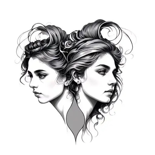 Gemini Twins tattoo design idea