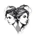 Gemini Twins tattoo design idea