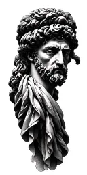 Stoic philosophy concept tattoo design idea