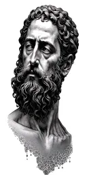 Stoic philosophy concept tattoo design idea