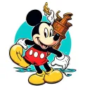 Mickey Mouse evolving from steamboat mickey to now tattoo design idea