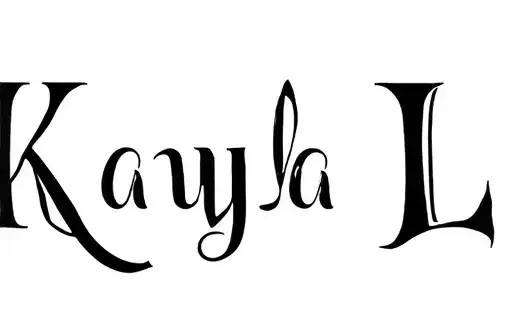 "Kayla L " tattoo design idea