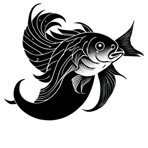 Pisces Libra tattoo design idea