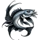 Pisces Libra tattoo design idea