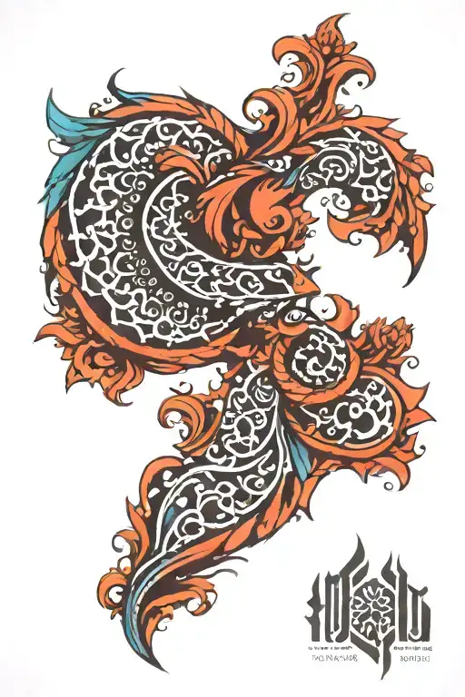 Harshitha, Kahaan, Kavan tattoo design idea