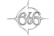 666 number tattoo design idea
