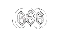 666 number tattoo design idea