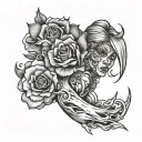 Domestic Violence tattoo design idea