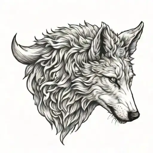 wolf in sheep's clothing tattoo design idea