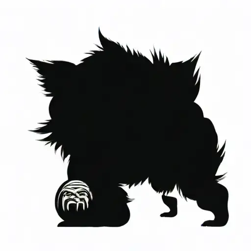 Daruma Doll tattoo design idea