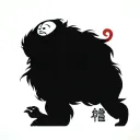 Daruma Doll tattoo design idea