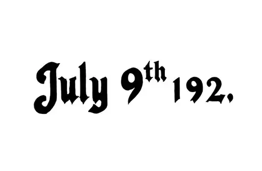 "July 9th, 1992" tattoo design idea