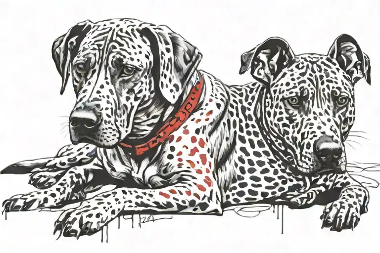Rhodesian Ridgeback features tattoo design idea