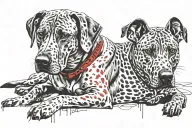 Rhodesian Ridgeback features tattoo design idea