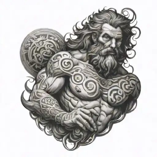 Samson Myetologic tattoo design idea
