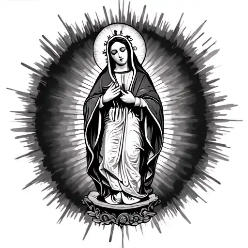our lady of Guadalupe tattoo design idea