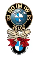 bmw logo into my body and something around that represent no risk means no story and 17.09.2005 in roman numbers tattoo design idea