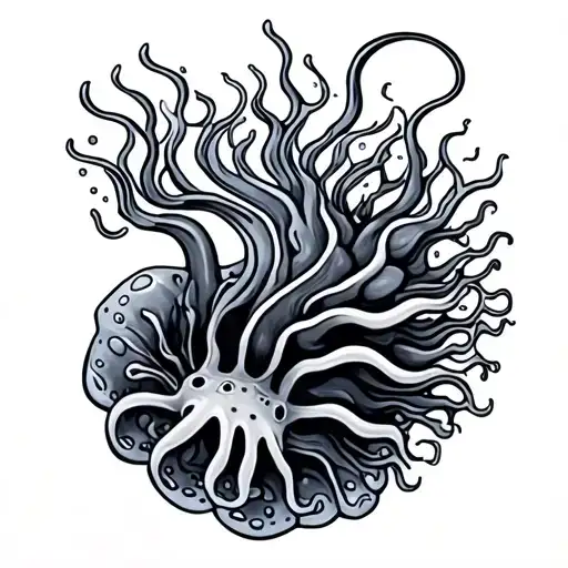 Nudibranch tattoo design idea