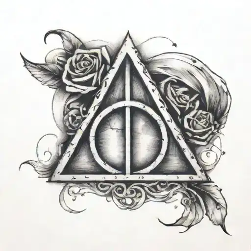 Harry potter deathly hallows tattoo design idea
