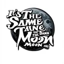 text that says "It's the same damn tune, the man and the moon" tattoo design idea