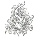 fire tattoo design idea