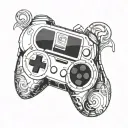 a normal playstation portable tattoo design idea