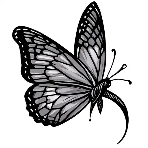 Celtic Butterfly tattoo design idea