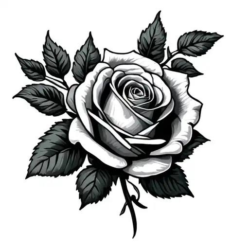 Irish Rose tattoo design idea