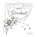 the phrase "made of stardust and poetry" tattoo design tattoo design idea