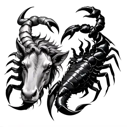 Taurus Leo and two Scorpio together tattoo design idea