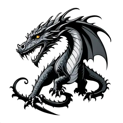 Irish Dragon tattoo design idea