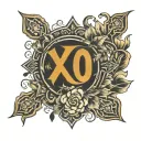 XO zymbol tattoo design idea