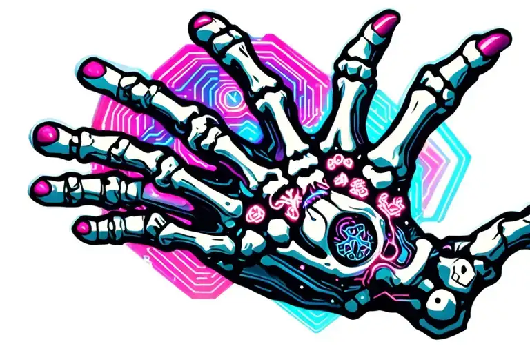 skeleton hand tattoo tattoo design idea