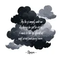 clouds bible scripture verse written tattoo design idea