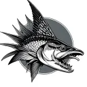 pike tattoo design idea