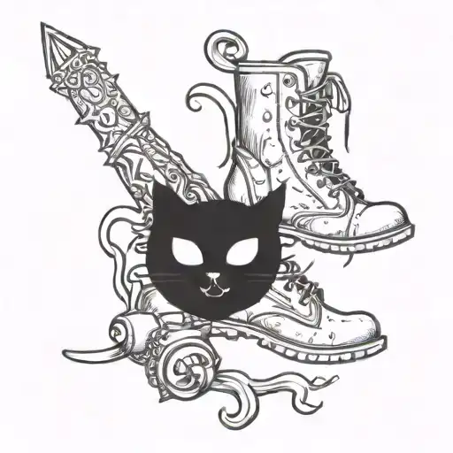 Death (Puss in Boots) tattoo design idea