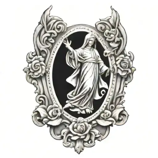 Miraculous Medal tattoo design idea