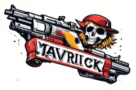 Maverick wrapped tattoo design idea