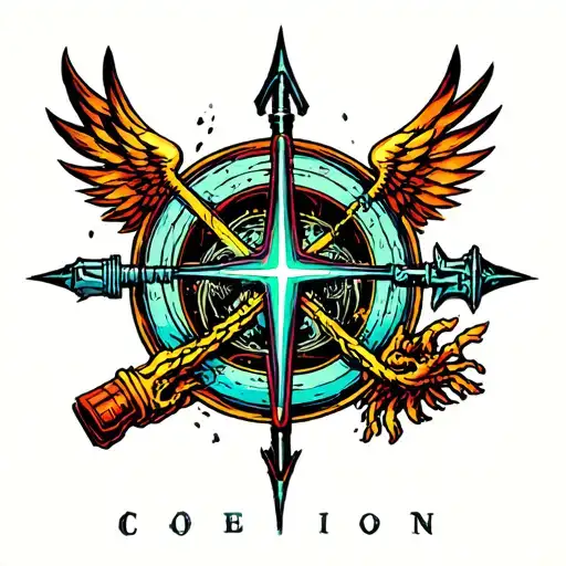 coheed and cambria keywork afterman descension ascension father of make believe color scheme tattoo design idea