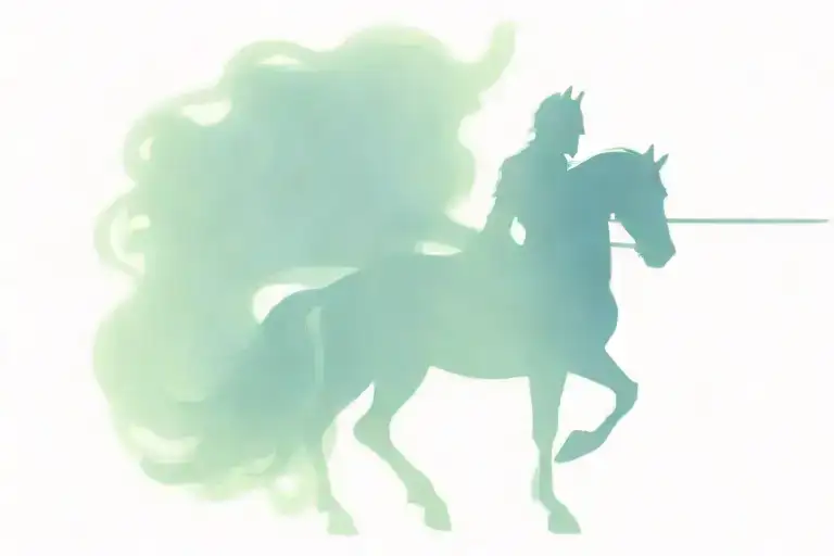 dark fantasy knight tattoo design idea