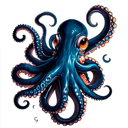 octopus tentacles tattoo design idea