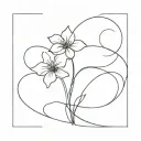 infinity, flower, 2004, 2000 tattoo design idea