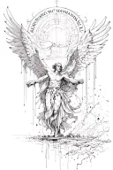 Icarus hubris and downfall tattoo design idea