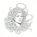 medusa head tattoo design idea